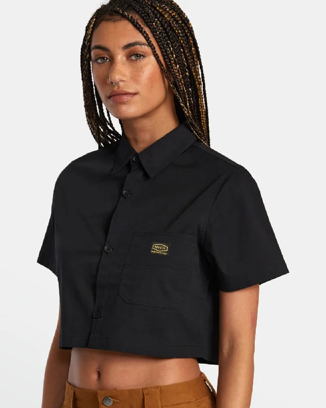 Dayshift Short Sleeve Shirt - RVCA Black