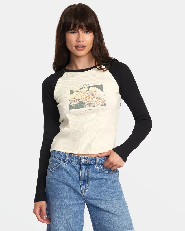 Classic Raglan Long Sleeve Tee - Cream