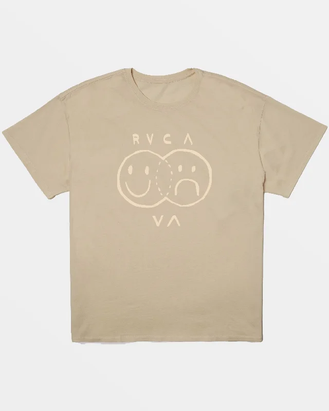 Venn Diagram Oversized Tee - Dark Khaki