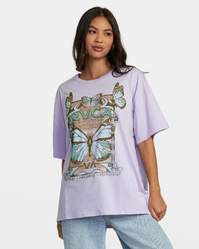 Social Butter Fly Tee - Pastel Lilac