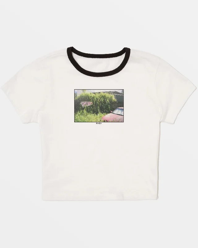 Shrunken Ringer Tee - Vintage White