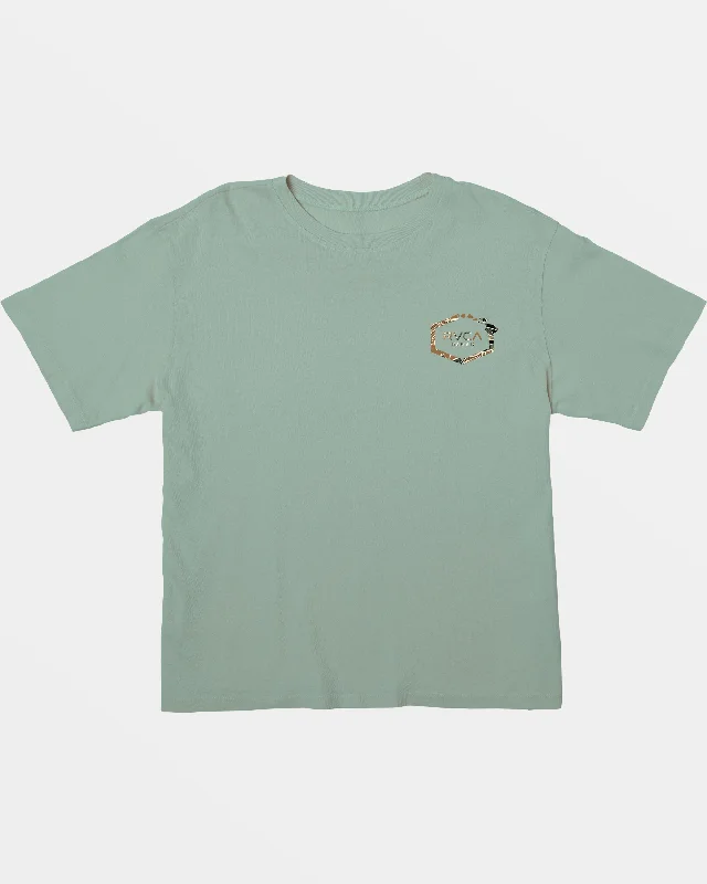 Hawaii Hex Cropped Tee - Green Haze