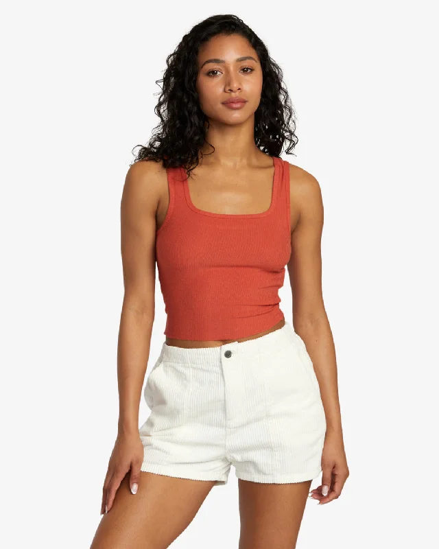 Selects Slate Tank Knit - Hot Sauce