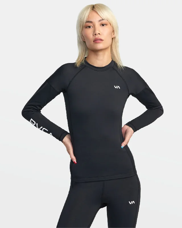 VA Sport Long Sleeve Compression Top - Black