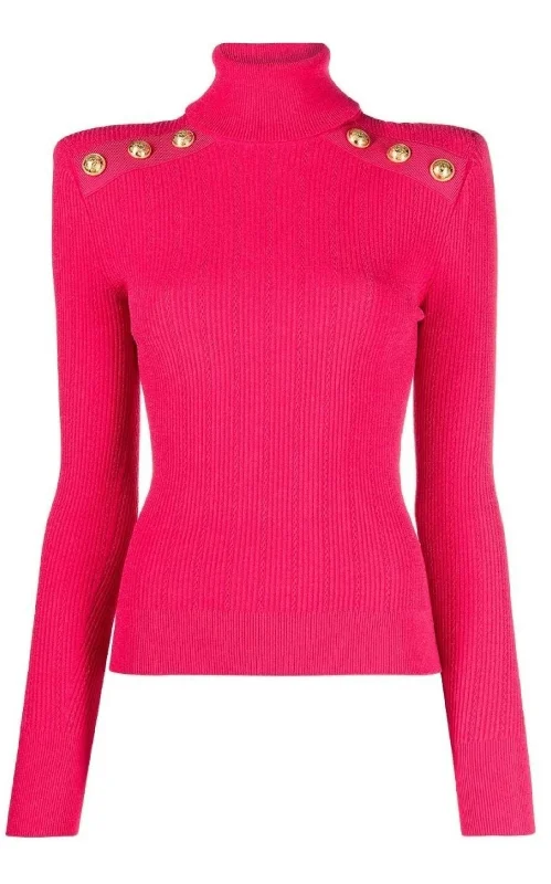 Rib-knit Turtleneck Jumper