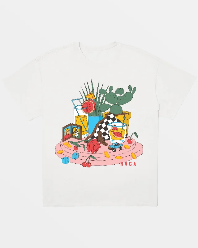 Luke Still Life Baggie Oversized Tee - White