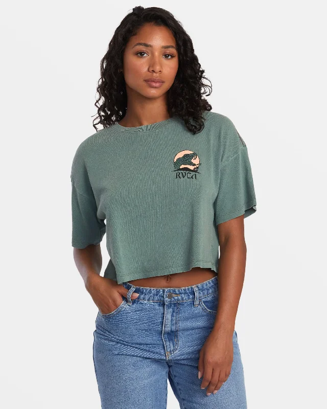 Boyfriend Crop Tee 2 Tee - Jade