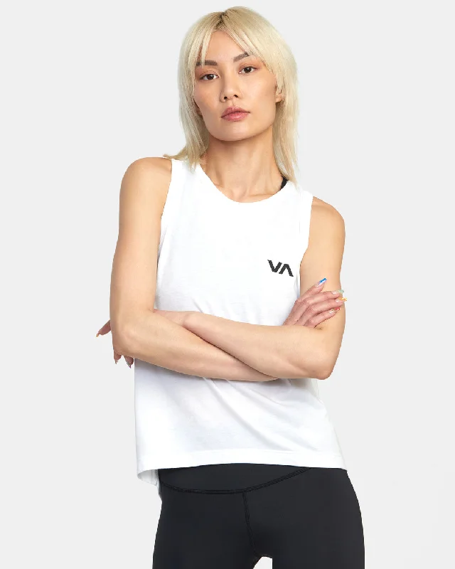 VA Muscle Workout Tank Top - White 2