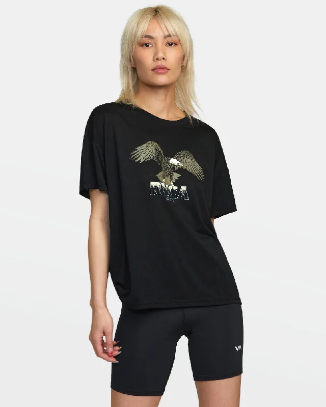 RVCA Eagle Technical Oversized Tee - Black