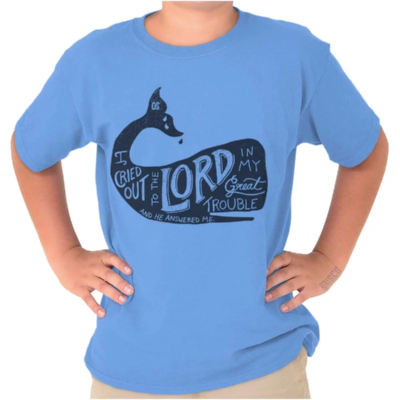 Jesus Whale Youth T Shirt