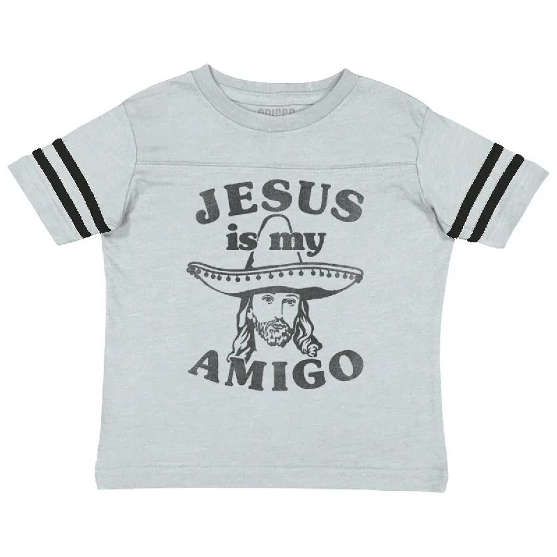 Amigo Jesus Toddler Football Jersey T-shirt