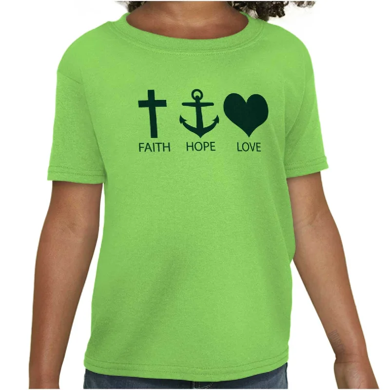 Faith Anchor Love Youth T Shirt