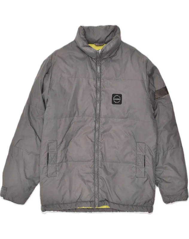 DIADORA Womens Padded Jacket UK 44 2XL Grey Polyester