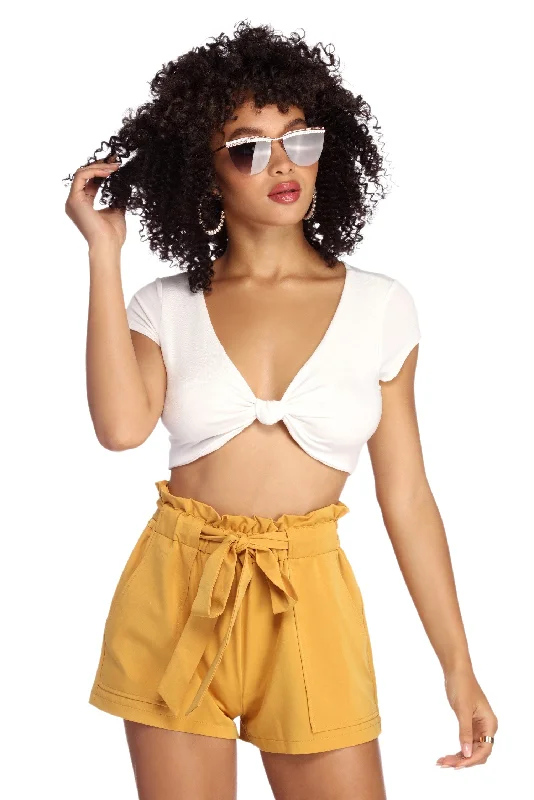 Ready Or Knot Crop Top