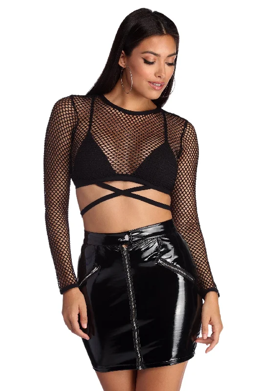 Miss Me Cross Strap Crop Top