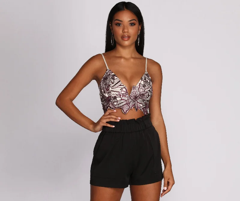 Effortless Beauty Bustier Crop Top