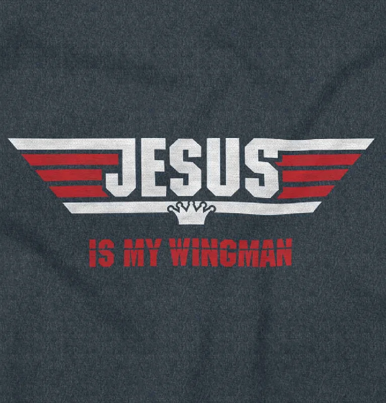 Jesus Is My Wingman Toddler Football Jersey T-shirt