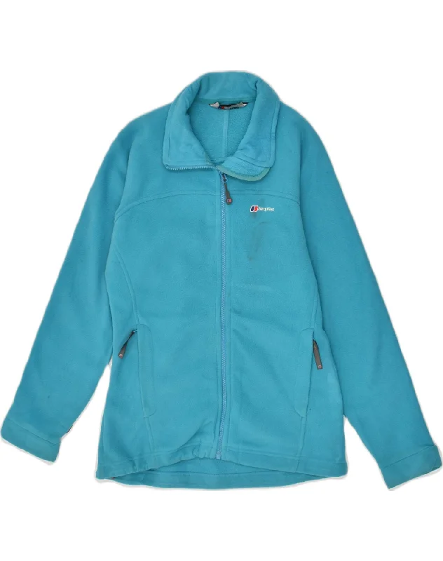 BERGHAUS Womens Fleece Jacket UK 10 Small Blue Polyester