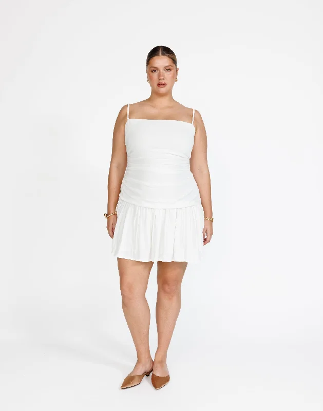 Reese Mini Dress (White)