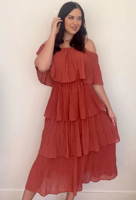 Tango Maxi Dress - Rust