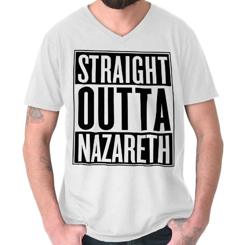 Straight Outta Nazareth V-Neck T-Shirt